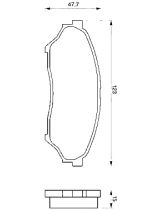 BOSCH 0 986 424 713 Колодки дисковые
