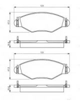 BOSCH 0 986 495 244 Колодки дисковые