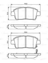 BOSCH 0 986 495 242 Колодки дисковые