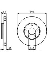 BOSCH 0 986 479 173 Тормозной диск