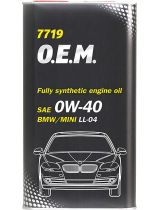 Моторное масло MANNOL MN7719-4ME 7719 OEM for BMW Mini 0W-40 METAL 4л