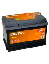 DETA Аккумулятор Power DB741 680А (74 А/ч)