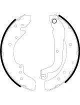 AP 07105 Колодки барабанные задние