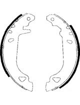 AP 04780 Колодки барабанные задние