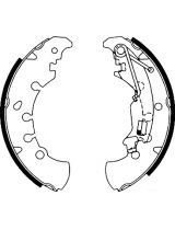 AP 09260 Колодки барабанные задние