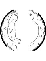 AP 07750 Колодки барабанные задние