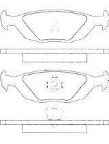 AP 05P887 Колодки дисковые задние