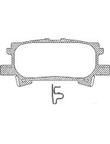 AP 05P1436 Колодки дисковые задние