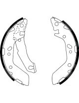 AP 08480 Колодки барабанные задние