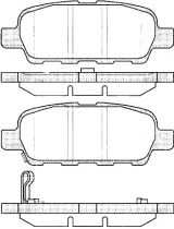AP 05P857 Колодки дисковые задние