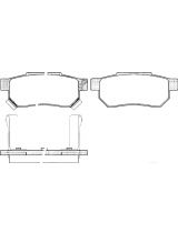 AP 05P507 Колодки дисковые задние