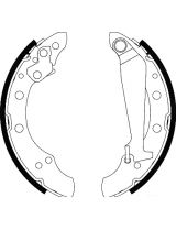 AP 05730 Колодки барабанные задние