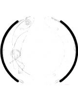 AP 07420 Колодки барабанные задние