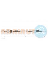 ADRIAUTO 41.0106.1 Трос сцепления с ручной регулировкой 1075/860