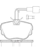 AP 05P1079 Колодки дисковые передние