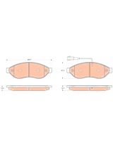 TRW GDB1681 Колодки дисковые передние
