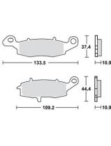 TRW MCB843 Колодки дисковые задние