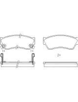 Patron PBP588 Колодки дисковые передние