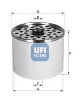 UFI 24.361.00 Фильтр топливный