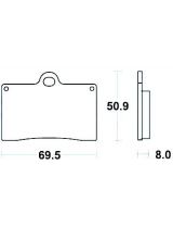 TRW MCB540 Колодки дисковые передние