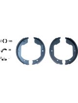 Textar 91058700 Колодки барабанные задние