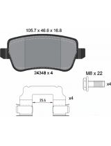 Textar 2434802 Колодки дисковые