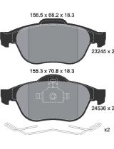 Textar 2453601 Колодки дисковые передние