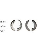 Textar 91059800 Колодки барабанные задние