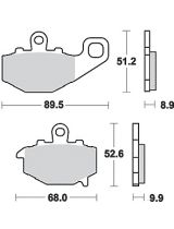 TRW MCB662SH Колодки дисковые задние