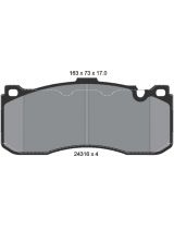 Textar 2431601 Колодки дисковые передние