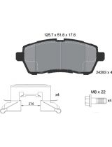 Textar 2428302 Колодки дисковые передние