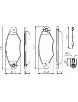 BOSCH 0 986 424 455 Колодки дисковые передние
