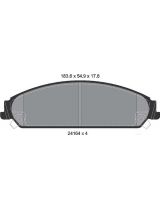 Textar 2416401 Колодки дисковые передние