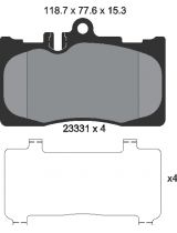 Textar 2333102 Колодки дисковые передние