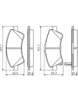 BOSCH 0 986 494 187 Колодки дисковые передние