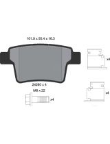 Textar 2426001 Колодки дисковые задние