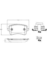TRW GDB2107 Колодки дисковые задние
