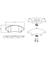 TRW GDB3633 Колодки дисковые передние