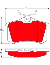 TRW GDB1330DTE Колодки дисковые