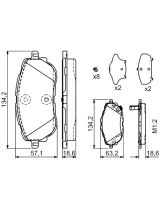 BOSCH 0 986 494 676 Колодки дисковые задние