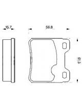 BOSCH 0 986 460 955 Колодки дисковые задние