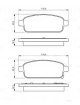 BOSCH 0 986 495 259 Колодки дисковые задние