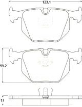 TRW GDB1119 Колодки дисковые задние