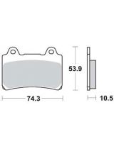 TRW MCB559 Колодки дисковые передние