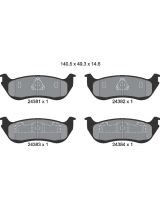Textar 2438101 Колодки дисковые задние