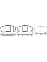 Stellox 001 094B-SX Колодки дисковые передние