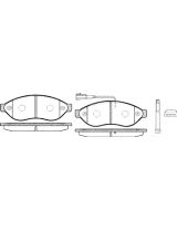 Stellox 001 091B-SX Колодки дисковые передние