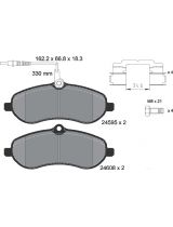 Textar 2459501 Колодки дисковые передние