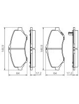 BOSCH 0 986 494 493 Колодки дисковые передние