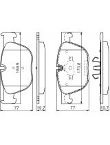 BOSCH 0 986 494 191 Колодки дисковые передние